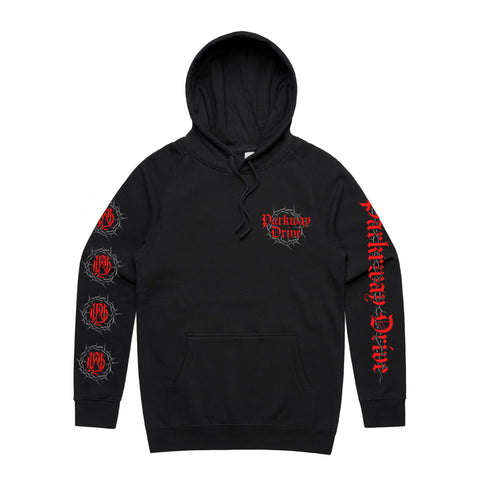 Barbed Wire Logo Pullover Hoodie